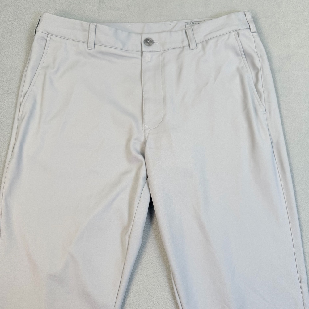 Mizzen+Main Pants Mens 34x31 Gray Baron Athletic Tapered Chino Golf Casual